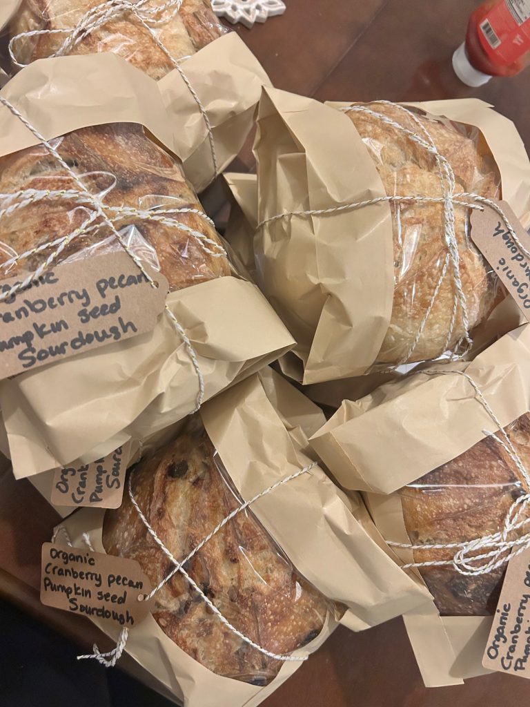 Cranberry Pecan Pumpkin Seed Sourdough bread
